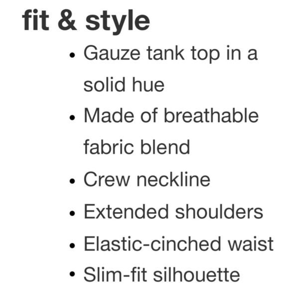 A New Day Slim Fit Extended Shoulder Gauze Tank Top - Picture 14 of 14